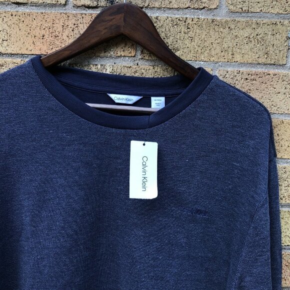 Brand New Calvin Klein Crewneck Sweater XL Blue - Picture 3 of 3